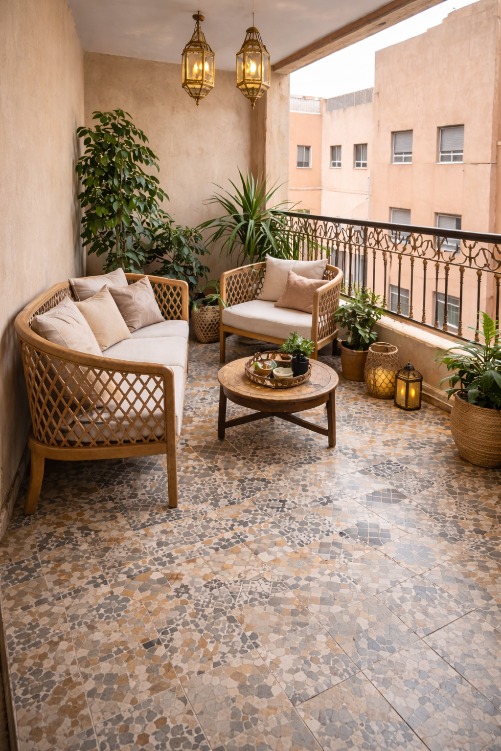 Rénovation Balcon Après - Balcon Restauré Agadir